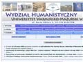 http://human.uwm.edu.pl/filozofia/index.htm
